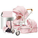 Baby Stroller 3 in 1 Easy Folding Multifunctional Stroller Travel Portable Baby Carriage Safety Seat EU Standard Free Shipping