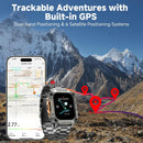New Outdoor 10ATM Waterproof Swim Smart Watch Men GPS Compass Flashlight 540mAh Large Battery Bluetooth Call Sport HD Smartwatch