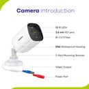 SANNCE 8路1080P Lite DVR闭路电视系统，带4/8个FD 2.0MP安全摄像头，红外户外IP66视频监控套件，支持移动侦测