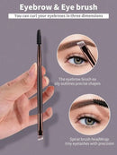 3pcs Makeup Brush Set, Including Angled Eyeliner Brush, Eyebrow Brush, And Ultra-Fine Eyeshadow Brush, Makeup Brush Set, Makeup Brush Kit, Makeup Brush Set, Full Makeup Brushes, Makeup Brush Set, Complete Makeup Tools, Makeup