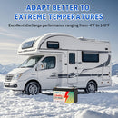 12V 100Ah Lifepo4 磷酸铁锂电池 100A BMS 适用于房车 太阳能 船用 拖钓马达 备用电源 31组 深循环锂电池