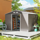 The Holdfast Shed | Outsunny 9 x 6 ft Galvanised Steel Garden Store
