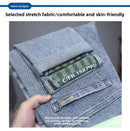 Hot summer jeans for men, trendy Korean style, slim fit