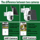 8MP 4K HD Outdoor Solar Camera Wireless Wifi Surveillance Camera Soalr Pannel Battery Camera Human Detection Night Vision ICSEE