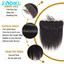 13x4 13x6 Ear To Ear Transparent Frontal Lace Only Straight 2x6 4x4 5x5 6x6 HD Lace Closure Human Hair 100% Brazilian Hair Quality Soft Silky Pre Plucked Bleached Knots Natural Hairline Virgin Hair Pieces For Women Daily Hair