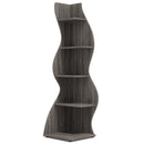 Tribesigns Corner Shelf, Modern 5-Tier Wall Corner Bookshelf, Stylish Corner Small Bookcase Storage Rack Plant Stand