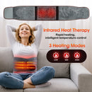 Cordless Hot Waist Belt Massager Lower Back Support Lumbar Protector Back Heated Vibration Massage Waist Brace Relief Pressure