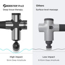 BOOSTER Pro 3 Deep Tissue Massage Gun Muscle Stimulator Body Massager Fascial Gun Relax Low Noise for Fintness Shaping