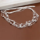 Hot Retro Charm 925 Sterling Silver Necklace for Women Lady Chain Solid Bead Fashion Trends Wedding Party Jewelry Gifts