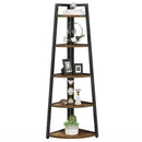 Tribesigns Bookcase Corner Book Shelf Rack Wood Bookshelf Storage Shelves