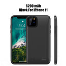 品证 6200毫安电池充电壳适用于iPhone 6 6S 7 8 Plus 充电壳适用于iPhone X XR Xs Max 便携式移动电源充电器