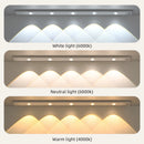 White/Black LED Cabinet Light USB Rechargeable Motion Sensor LED Light for Kitchen Wardrobe Cabinet Lighting 20CM/30CM/40CM/50CM