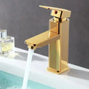 Stainless Steel Bathroom Basin Faucet Deck Mounted Hot and Cold Water Tap Dual-use Household Bathroom Kitchen Mixer Faucets