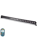 Yiflamefly 60W LED Wall Washer Light With Remote Controller 24Pcs LEDs RGB Wash Light Bar For KTV Concert Building Wedding Party