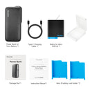 TELESIN Power Bank 10000mAH with 20W PD Fast Charging Portable Battery Charger For Gopro Hero 5 6 7 8 9 10 11 12 For Smart Phone