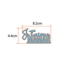 5pcs French Letter Cutting Dies Mama Angel Scrapbooking Family Craft Die for DIY Photo Love Wedding Mother Day Card Decoration