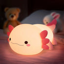 Silicone LED Axolotl  Night Light animallamp Touch Sensor Axolotl Night Lamp Children Kid Bedside Bedroom Decor Birthday Gifts