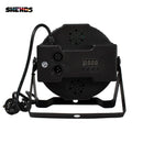 SHEHDS 7X12W RGBW / 7x18W RGBWA+UV LED Flat Par Light Mobile Plug Ultra-Quiet Fan Family Birthday Party Theater Stage Lighting