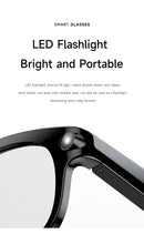 The Witness Frame | 800W Camera Smart Glasses with AI Translation and Bluetooth 5.3