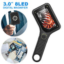 500X Magnification Digital Microscope 3Inch IPS Screen HD Electronic Coin Magnifier Microscope Camera for School Outdoor Teach