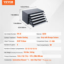 SucceBuy Drill Bit Dispenser Cabinet Three-Drawer Drill Bit Organizer Cabinet Steel Drill Dispenser Organizer Cabinet Storage