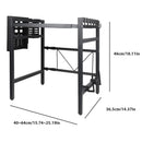 Microwave Oven Rack Seasoning Shelf Bilayer Oven Storage Rack Retractable Countertop Organizer Kitchen Accessories