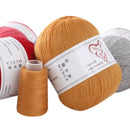 6Set Aurum Cashmere Yarn With Thread Hand Knitting For Cardigans Women Scarf Woolen Yarn 50g+20g Factory Wholesale Free Shipping