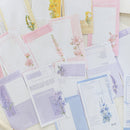 30pcs/lot Memo Pads Material Paper Flower Garden Illustrations Junk Journal Scrapbooking Cards Retro Background Decoration Paper