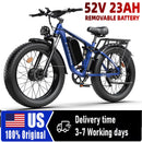 The Dominion | 5000W Dual-Motor Electric Bike 52V 23Ah 100-Mile Range