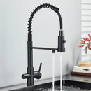Drinking Water Kitchen Faucet Black Kitchen Sink Faucet Brass Kitchen Tap With Filter Faucet 360° Rotate Sink Mixer Dual Mode