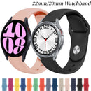 20毫米22毫米硅胶表带，适用于三星Galaxy Watch 6/5/4/华为Watch 4/3/GT3-2运动手链腕带，适用于Amazfit GTR/GTS 4 Correa