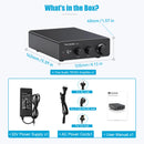 Fosi Audio 300Wx2 HiFi Sound Power Amplifier Upgrade New  TPA3255 Class D Stereo Amp With Treble Bass For Home Speaker