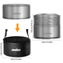 The Ember Forge | 19-Inch 304 Stainless Steel Smokeless Fire Pit
