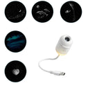Mini Projector Night Light 2-in-1 Galaxy Star Projector Lamp Adjustable Brightness Home Car Atmosphere Light Kids Gift