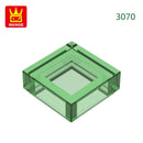 Wange 666PCS/lot 3070 1x1 Light Area Wooden Moc Loose Parts Compatible with Bricks DIY Children's Toy Assembly Gift Storage Box