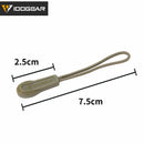 IDOGEAR Tactical Hook Handle Zipper Handle 3PCS Zipper Pull Drawstring 3952