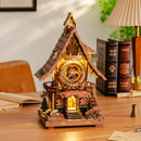 Robotime ROKR Cuckoo Clock Mechanical 3D Wooden Puzzle Christmas Cuckoo Clock Building Kit Holiday DIY Project for Teens Adults