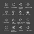 Podofo In-Dash 1DIN MP3 Player 12V Remote Control FM Car Radio Bluetooth Audio Music Stereo USB/SD/AUX-IN Support TF Card RCA