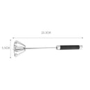 Rotatable Stainless Steel Kitchen Mixer Manual Whisk Egg Beater Whipping Manual Milk Cream Whisk Semi Automatic Eggbeater