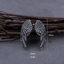 Stainless Steel Classic Angel Wings Necklace Men's Fashion Animal Boutique Handmade Hip Hop Pendant Jewelry Gift DropShipping