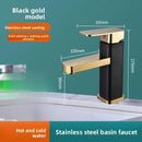Stainless Steel Bathroom Basin Faucet Deck Mounted Hot and Cold Water Tap Dual-use Household Bathroom Kitchen Mixer Faucets