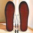 USB Heated Shoe Insoles Winter Electric Heated Insoles Warm Thermal Insoles Foot Warmer Heating Shoe Pad for Women Men