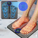 Foot Massager Foldable Portable Electric Massage Pad with Multiple Gear Adjustment for Body Relaxation Device Rechargeable