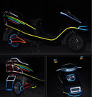 1cm*8m Bike Stickers Reflective Tape Fluorescent MTB Bike Bicycle Strips Cycling MTB Tapes for Bicycle Helmet Motorcycle Scooter