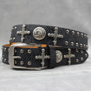 Rivet PU  Leather men's belt Fashion alloy belts Buckle luxury brand jeans belts for men business belt female belt