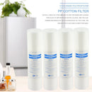 ATWFS Water Purifier 10 Inch 4pcs 1-Micron Sediment Water Filter Cartridge PP Cotton Filter Water Filter System