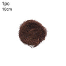 8-25cm Round Rattan Bird Nest Easter Decoration Bunny Eggs Artificial Vine Nest For Home Garden Decor Happy Easter Party Supply