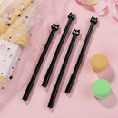 4支/套 卡通可爱中性笔 0.5mm 创意猫咪学生礼品中性笔 学校办公书写用品文具