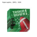 Disposable Colorful Printed Napkins Soccer Football Cafe Party Wedding Square Paper Napkin Baseball Meal Mat Food Grade Napkin