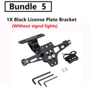 Motorcycle License Plate Holder and LED Turn Signal Light For Yamaha MT07 MT10 For Kawasaki Z750 Z800 For BMW R1200  Accessories